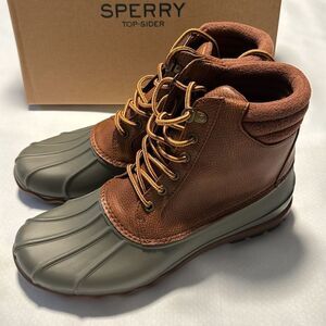 Sperry Duck Boots Mens 9.5 Brown Avenue